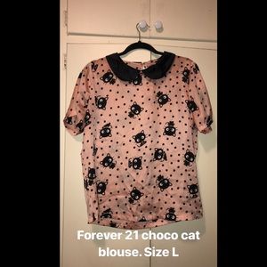 Forever 21 chococat blouse